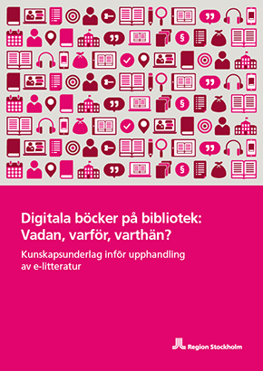 Omslag till Digitala böcker på bibliotek